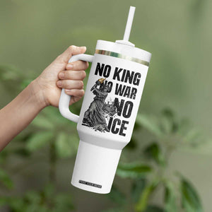 Statue Of Liberty Freedom Protest Tumbler With Handle No Kings No Wars No Ice TS12 Print Your Wear