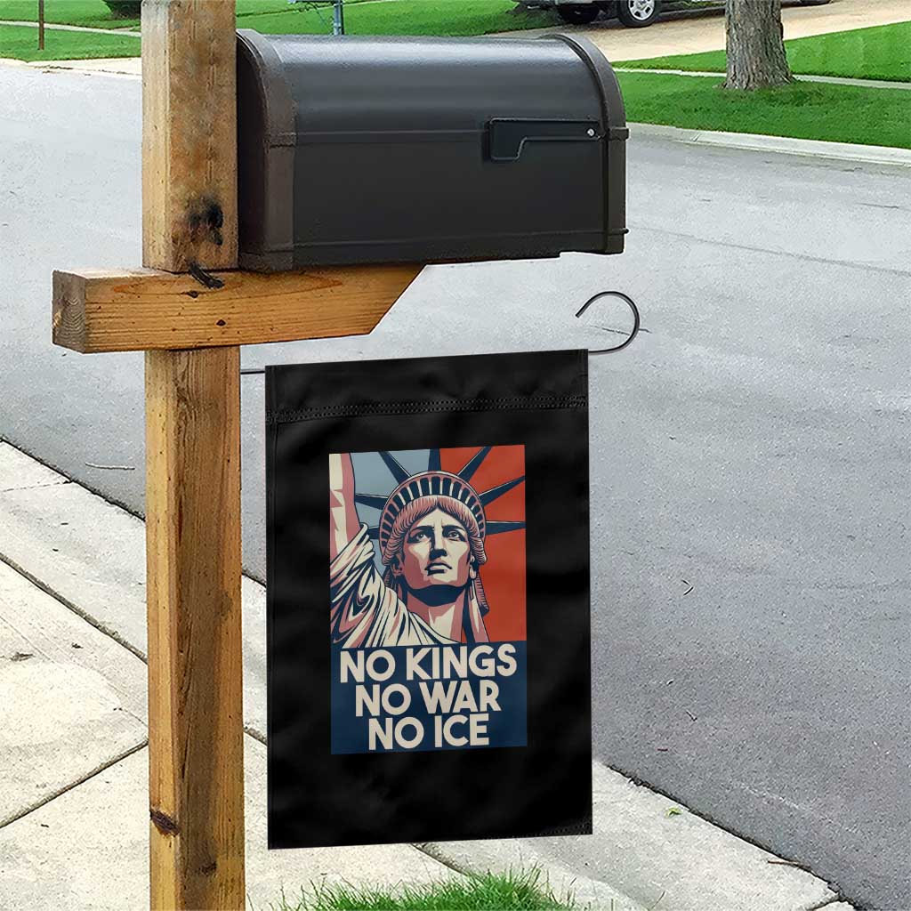 Statue Of Liberty No Kings No War No Ice Garden Flag Freedom Protest Gift TS12 Print Your Wear