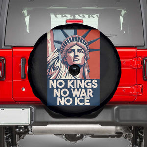 Statue Of Liberty No Kings No War No Ice Spare Tire Cover Freedom Protest Gift TS12 Black Print Your Wear