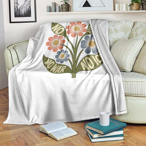 Wildflower Freedom Protest Throw Blanket No Kings No Wars No Ice TS12 Print Your Wear
