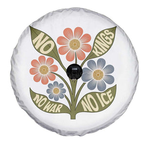Wildflower Freedom Protest Spare Tire Cover No Kings No Wars No Ice TS12 Print Your Wear