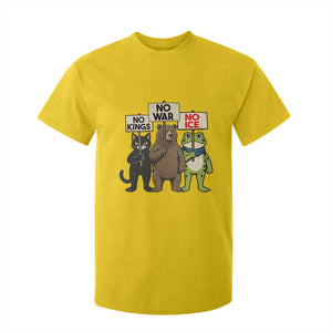 Funny Animal Protest T Shirt For Kid No Kings No Wars No Ice TS12 Daisy Print Your Wear