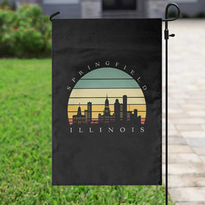 Vintage Springfield Illinois Pride Garden Flag Scenic Cityscape Gift TS12 Print Your Wear