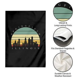 Vintage Springfield Illinois Pride Garden Flag Scenic Cityscape Gift TS12 Print Your Wear