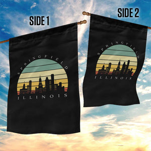 Vintage Springfield Illinois Pride Garden Flag Scenic Cityscape Gift TS12 Print Your Wear
