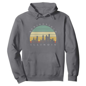 Vintage Springfield Illinois Pride Hoodie Scenic Cityscape Gift TS12 Charcoal Print Your Wear