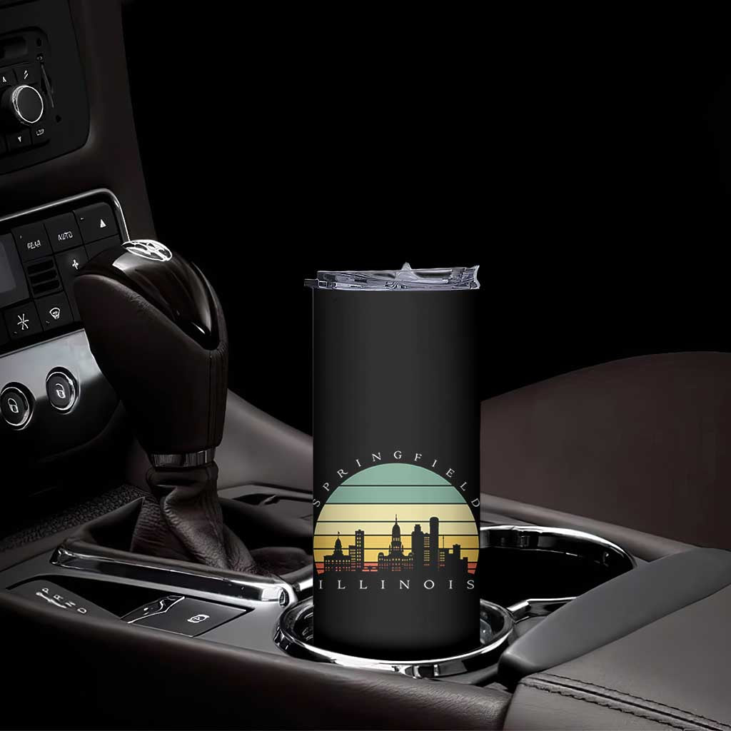 Vintage Springfield Illinois Pride Skinny Tumbler Scenic Cityscape Gift TS12 Print Your Wear