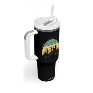 Vintage Springfield Illinois Pride Tumbler With Handle Scenic Cityscape Gift TS12 Print Your Wear