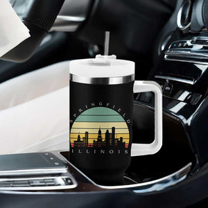 Vintage Springfield Illinois Pride Tumbler With Handle Scenic Cityscape Gift TS12 Print Your Wear