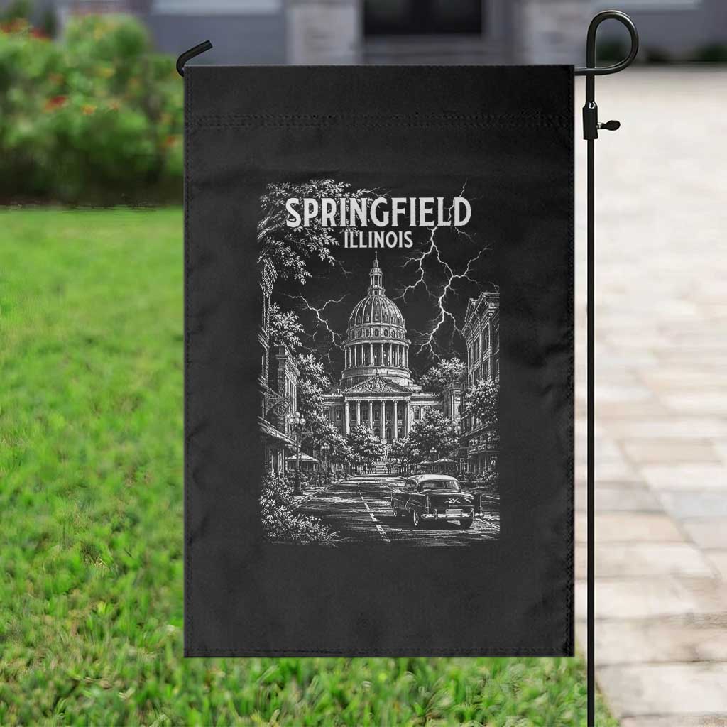 Historic Springfield Illinois Architecture Garden Flag The Prairie State Souvenir Gift