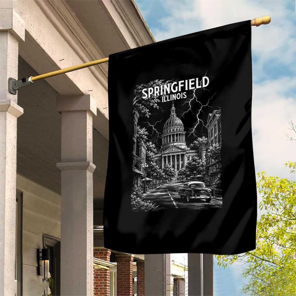 Historic Springfield Illinois Architecture Garden Flag The Prairie State Souvenir Gift