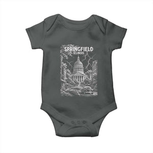 Historic Springfield Illinois Architecture Baby Onesie The Prairie State Souvenir Gift