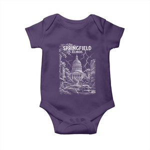 Historic Springfield Illinois Architecture Baby Onesie The Prairie State Souvenir Gift