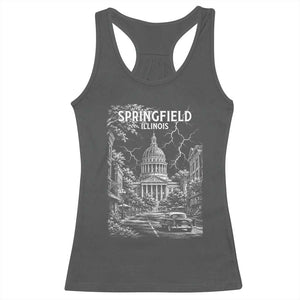 Historic Springfield Illinois Architecture Racerback Tank Top The Prairie State Souvenir Gift