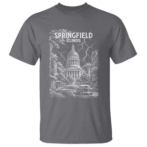 Historic Springfield Illinois Architecture T Shirt The Prairie State Souvenir Gift