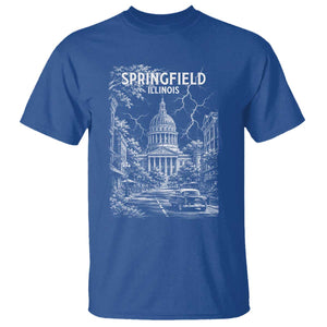 Historic Springfield Illinois Architecture T Shirt The Prairie State Souvenir Gift