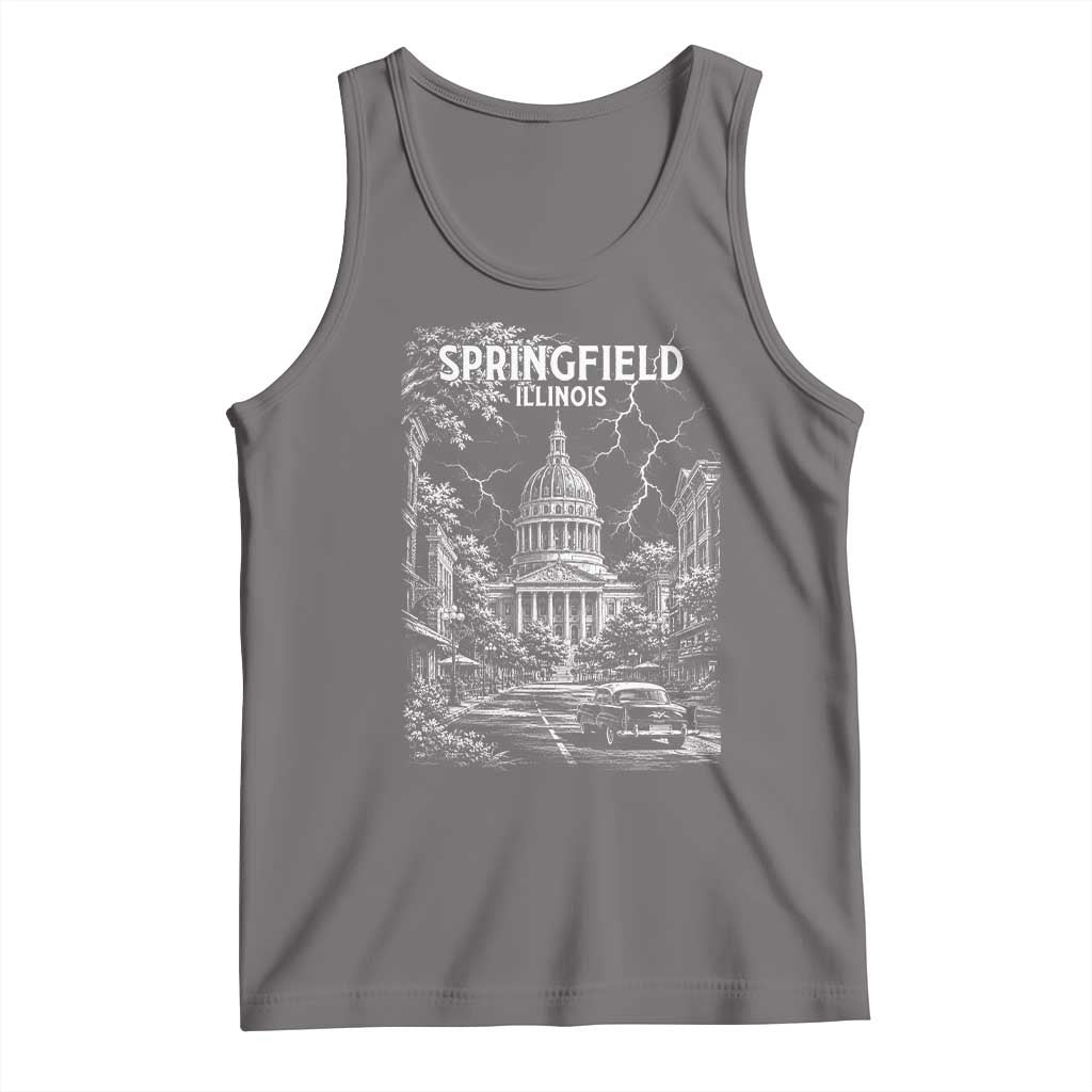 Historic Springfield Illinois Architecture Tank Top The Prairie State Souvenir Gift