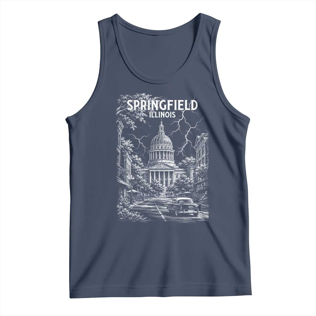 Historic Springfield Illinois Architecture Tank Top The Prairie State Souvenir Gift
