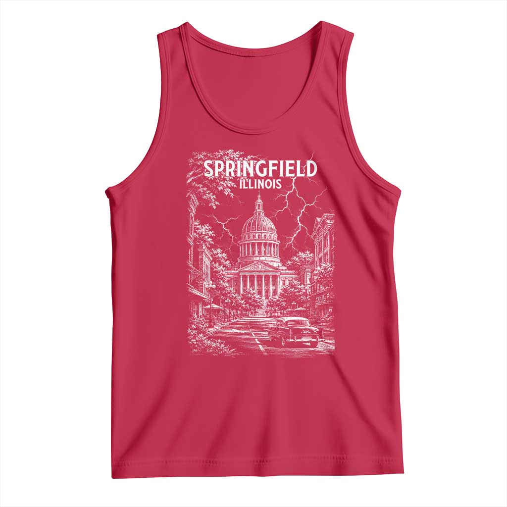 Historic Springfield Illinois Architecture Tank Top The Prairie State Souvenir Gift