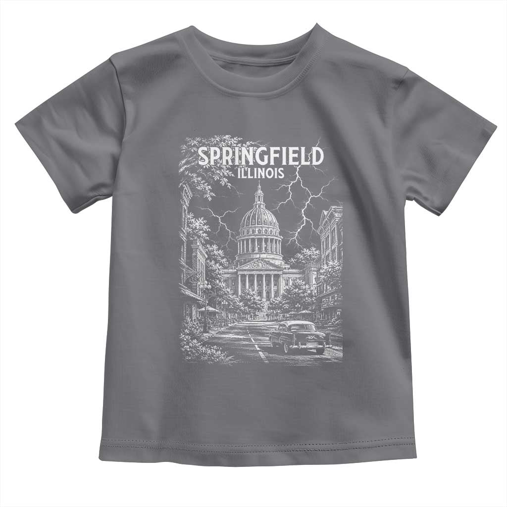 Historic Springfield Illinois Architecture Toddler T Shirt The Prairie State Souvenir Gift