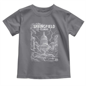 Historic Springfield Illinois Architecture Toddler T Shirt The Prairie State Souvenir Gift