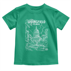 Historic Springfield Illinois Architecture Toddler T Shirt The Prairie State Souvenir Gift