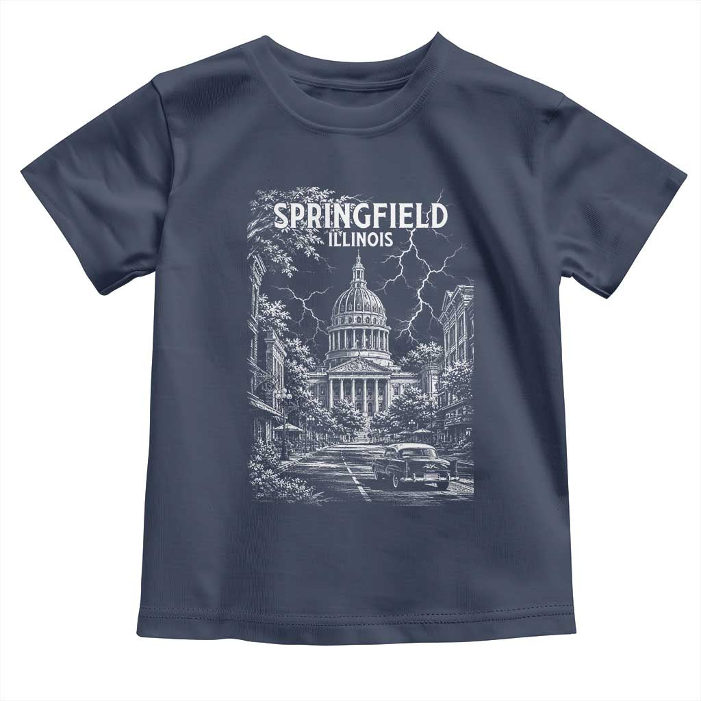 Historic Springfield Illinois Architecture Toddler T Shirt The Prairie State Souvenir Gift