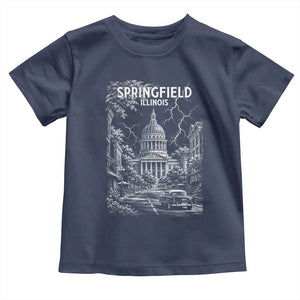 Historic Springfield Illinois Architecture Toddler T Shirt The Prairie State Souvenir Gift