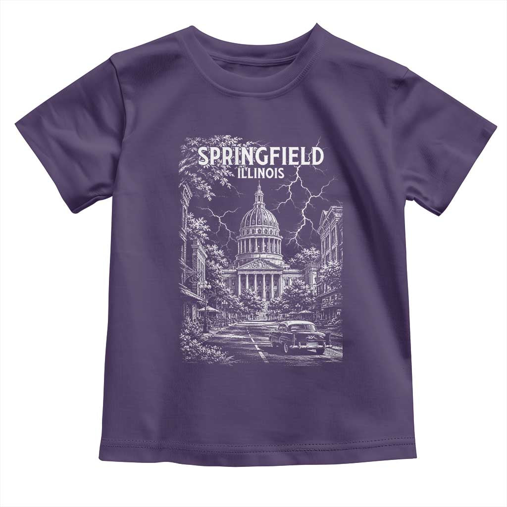 Historic Springfield Illinois Architecture Toddler T Shirt The Prairie State Souvenir Gift