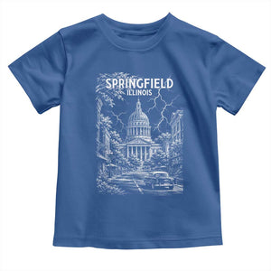 Historic Springfield Illinois Architecture Toddler T Shirt The Prairie State Souvenir Gift