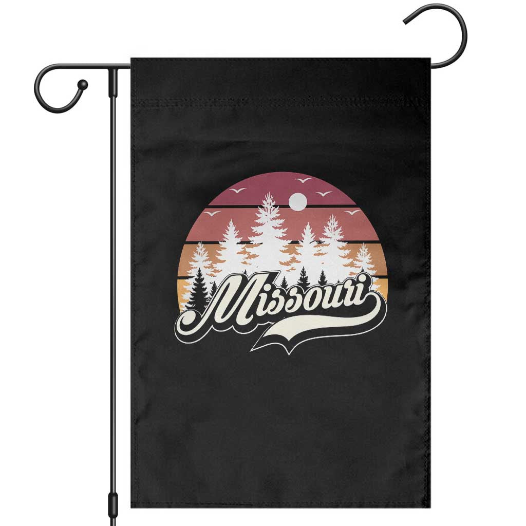 Missouri Travel Gift Garden Flag Vintage Forest River Landscape TS12 Black Print Your Wear