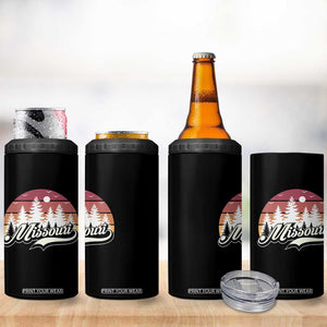 Missouri Travel Gift 4 in 1 Can Cooler Tumbler Vintage Forest River Landscape TS12 Print Your Wear