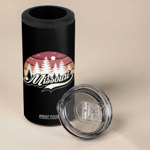 Missouri Travel Gift 4 in 1 Can Cooler Tumbler Vintage Forest River Landscape TS12 Print Your Wear