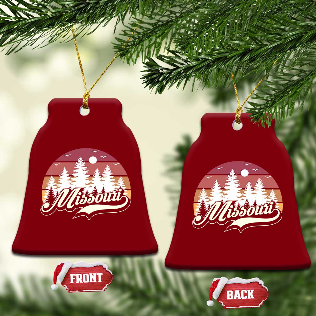 Missouri Travel Gift Ceramic Ornament Vintage Forest River Landscape TS12 Print Your Wear
