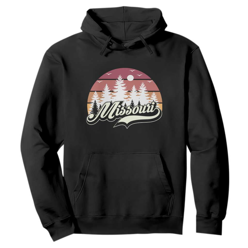 Missouri Travel Gift Hoodie Vintage Forest River Landscape TS12 Black Print Your Wear