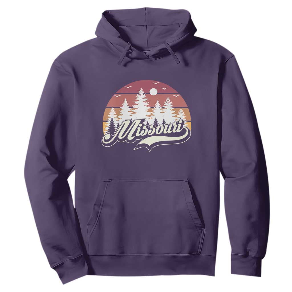 Missouri Travel Gift Hoodie Vintage Forest River Landscape TS12 Purple Print Your Wear