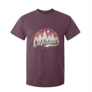 Missouri Travel Gift T Shirt For Kid Vintage Forest River Landscape TS12 Maroon Print Your Wear