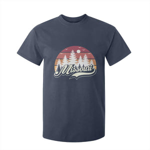 Missouri Travel Gift T Shirt For Kid Vintage Forest River Landscape TS12 Navy Print Your Wear