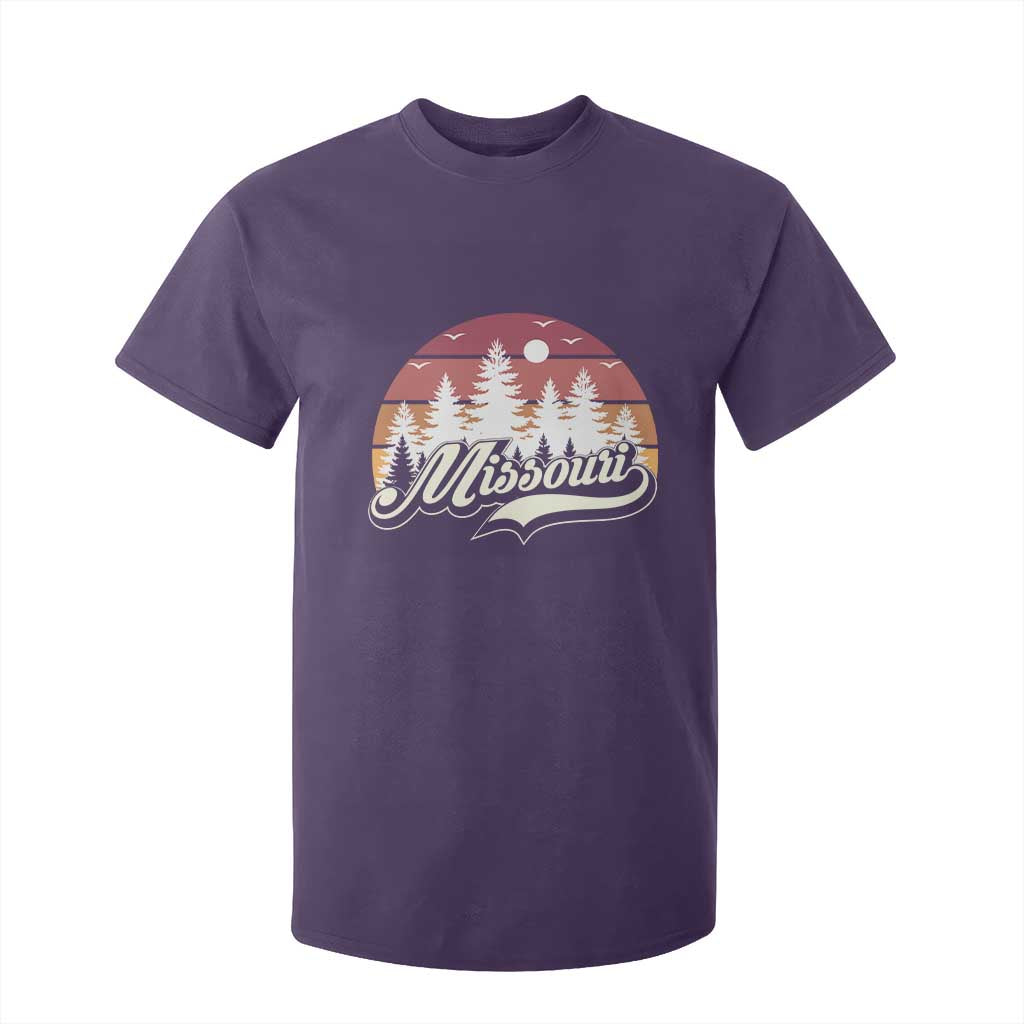 Missouri Travel Gift T Shirt For Kid Vintage Forest River Landscape TS12 Purple Print Your Wear