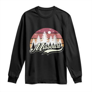 Missouri Travel Gift Long Sleeve Shirt Vintage Forest River Landscape TS12 Black Print Your Wear