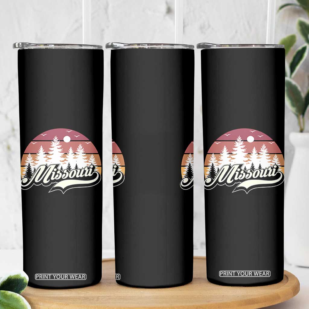 Missouri Travel Gift Skinny Tumbler Vintage Forest River Landscape TS12 Print Your Wear