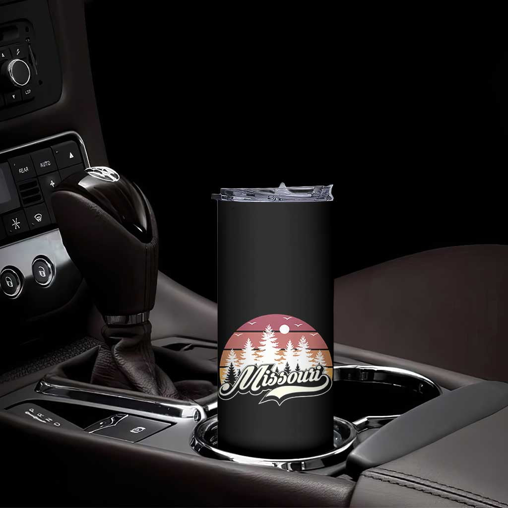 Missouri Travel Gift Skinny Tumbler Vintage Forest River Landscape TS12 Print Your Wear