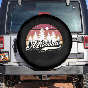 Missouri Travel Gift Spare Tire Cover Vintage Forest River Landscape TS12 No hole Black Print Your Wear