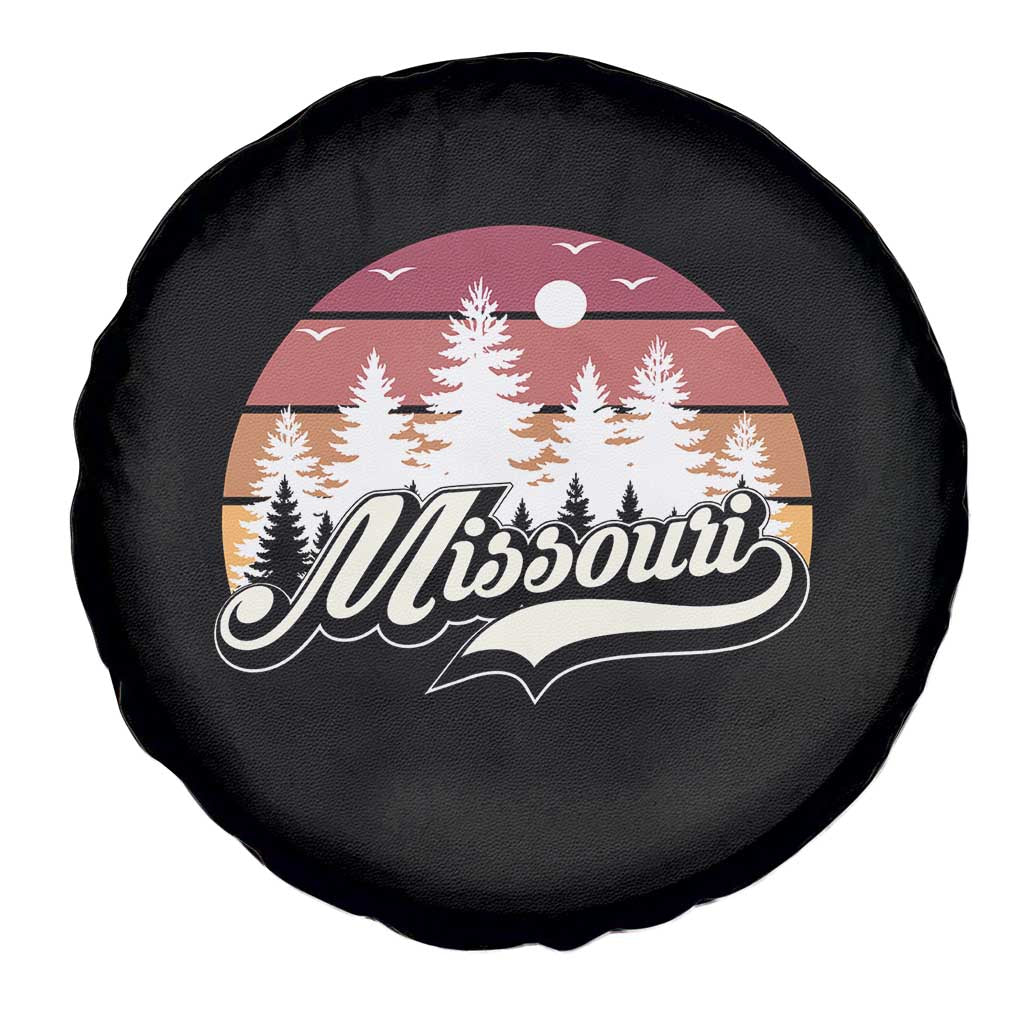 Missouri Travel Gift Spare Tire Cover Vintage Forest River Landscape TS12 Print Your Wear