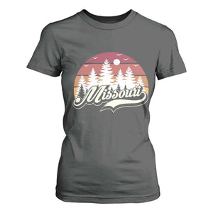 Missouri Travel Gift T Shirt For Women Vintage Forest River Landscape TS12 Dark Heather Print Your Wear