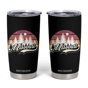 Missouri Travel Gift Tumbler Cup Vintage Forest River Landscape TS12 Black Print Your Wear