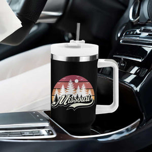 Missouri Travel Gift Tumbler With Handle Vintage Forest River Landscape TS12 Print Your Wear