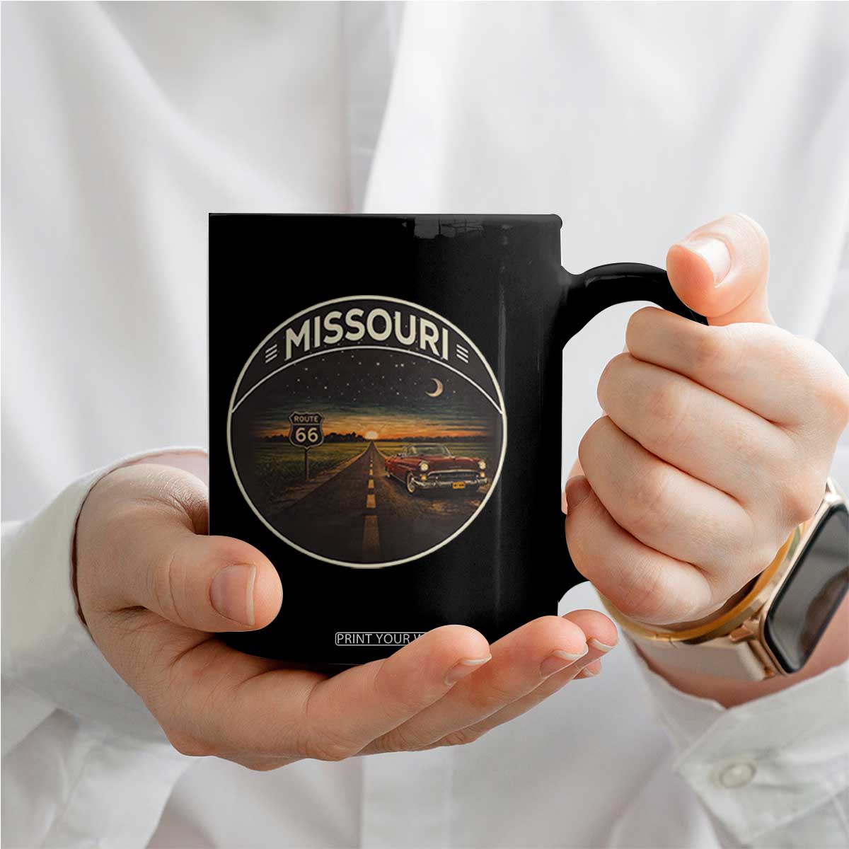 Missouri State Route Highway 66 Coffee Mug Mother Road Travel Gift TS12 Print Your Wear