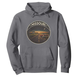 Missouri State Route Highway 66 Hoodie Mother Road Travel Gift TS12 Charcoal Print Your Wear