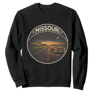 Missouri State Route Highway 66 Sweatshirt Mother Road Travel Gift TS12 Black Print Your Wear